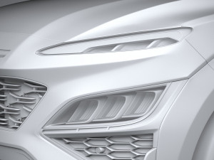 Hyundai Kona N-line 2021 3D Model