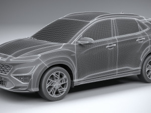 Hyundai Kona N-line 2021 3D Model