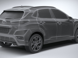 Hyundai Kona N-line 2021 3D Model