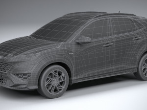Hyundai Kona N-line 2021 3D Model