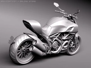 Ducati Diavel 2011 3D Model