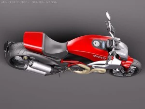 Ducati Diavel 2011 3D Model