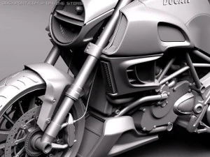 Ducati Diavel 2011 3D Model