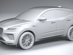 Jaguar E-pace R-dynamic 2021 3D Model