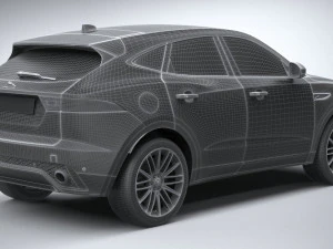 Jaguar E-pace R-dynamic 2021 3D Model