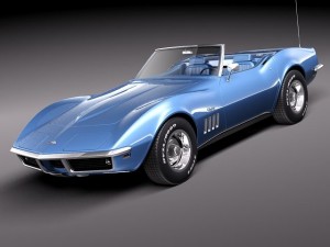 Chevrolet Corvette C3 1969 Convertible 3D-Modell