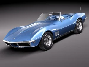 Chevrolet Corvette C3 1969 Cabriolet 3D Model