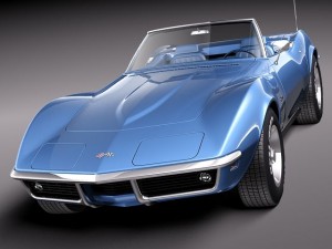 Chevrolet Corvette C3 1969 Convertible Modelo 3D