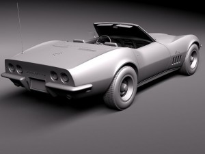 Chevrolet Corvette C3 1969 Convertible Modelo 3D