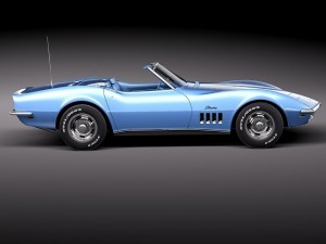 Chevrolet Corvette C3 1969 Convertible Modelo 3D