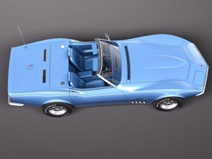 Chevrolet Corvette C3 1969 Convertible Modelo 3D