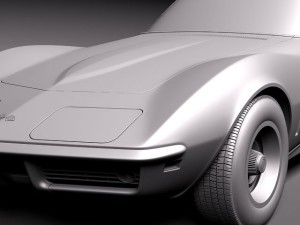 Chevrolet Corvette C3 1969 Convertible Modelo 3D