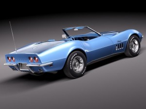 Chevrolet Corvette C3 1969 Convertible Modelo 3D