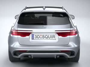 Jaguar XF Wagon 2021 3D Model