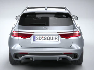 Jaguar XF Wagon 2021 3D Model