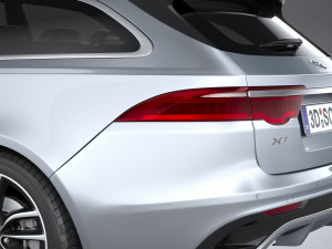 Jaguar XF Wagon 2021 3D Model