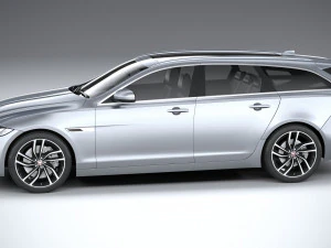 Jaguar XF Wagon 2021 3D Model