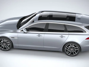 Jaguar XF Wagon 2021 3D Model
