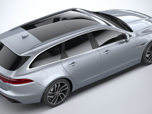 Jaguar XF Wagon 2021 3D Model