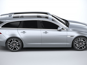 Jaguar XF Wagon 2021 3D Model