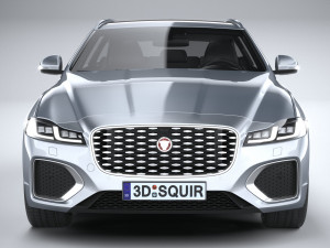 Jaguar XF Wagon 2021 3D Model