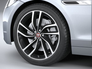 Jaguar XF Wagon 2021 3D Model