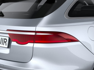 Jaguar XF Wagon 2021 3D Model
