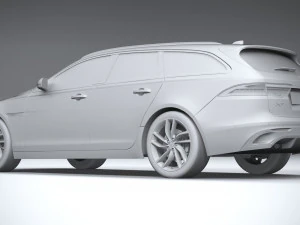 Jaguar XF Wagon 2021 3D Model