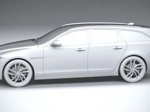 Jaguar XF Wagon 2021 3D Model