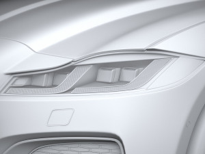 Jaguar XF Wagon 2021 3D Model