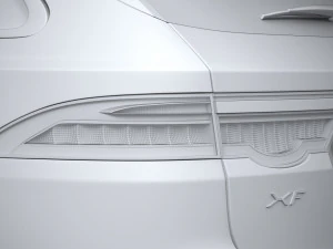 Jaguar XF Wagon 2021 3D Model