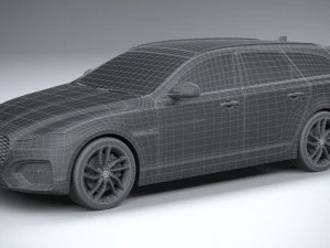Jaguar XF Wagon 2021 3D Model