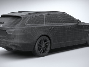 Jaguar XF Wagon 2021 3D Model