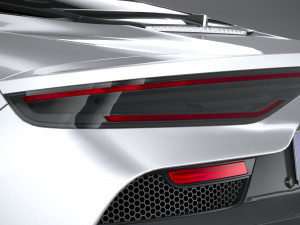 3d Maserati MC20 2021 lowpoly Model 3D