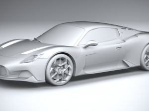 3d Maserati MC20 2021 lowpoly Model 3D