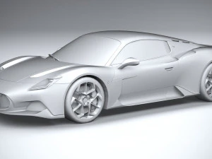 3d Maserati MC20 2021 lowpoly 3D Model