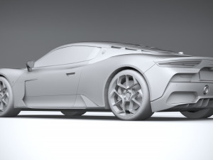 3d Maserati MC20 2021 lowpoly Model 3D