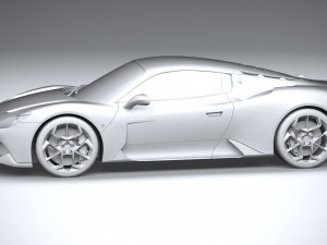 3d Maserati MC20 2021 lowpoly Model 3D