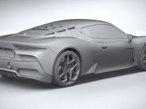 3d Maserati MC20 2021 lowpoly Model 3D