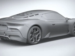 3d Maserati MC20 2021 lowpoly 3D Model
