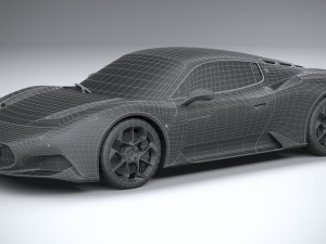 3d Maserati MC20 2021 lowpoly Model 3D