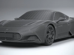 3d Maserati MC20 2021 lowpoly 3D Model