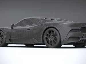 3d Maserati MC20 2021 lowpoly Model 3D