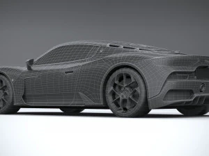 3d Maserati MC20 2021 lowpoly 3D Model