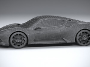 3d Maserati MC20 2021 lowpoly Model 3D