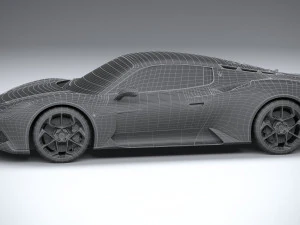 3d Maserati MC20 2021 lowpoly 3D Model