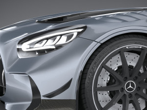 Mercedes-Benz AMG GT Black Series 2021 lowpoly 3D मॉडल