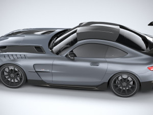 Mercedes-Benz AMG GT Black Series 2021 lowpoly 3D मॉडल