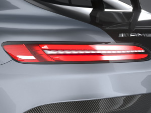 Mercedes-Benz AMG GT Black Series 2021 lowpoly 3D मॉडल
