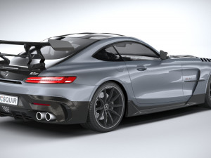 Mercedes-Benz AMG GT Black Series 2021 lowpoly 3D मॉडल